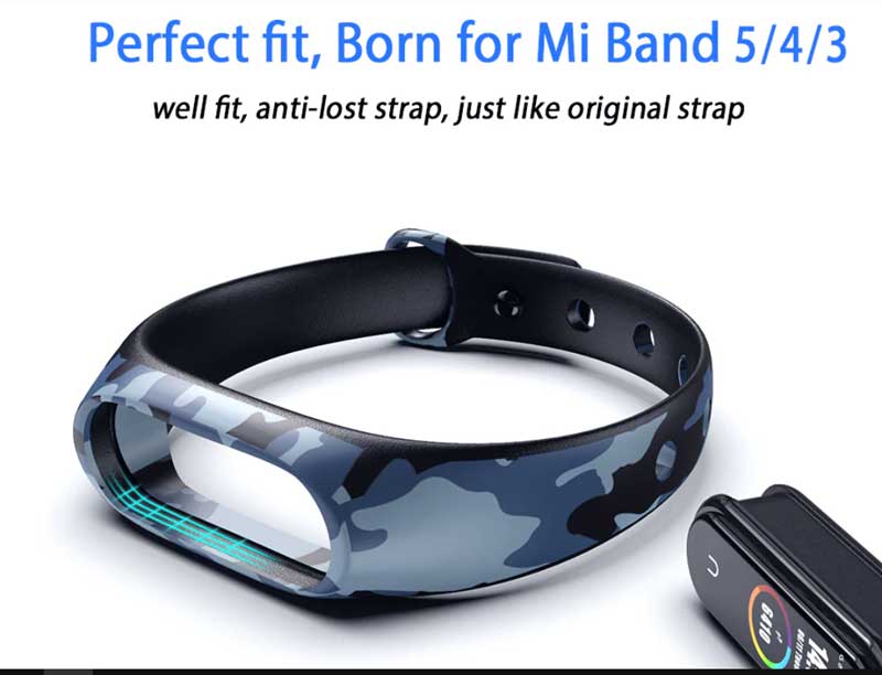 álcázó-hevederek a Mi-Band-5-hez