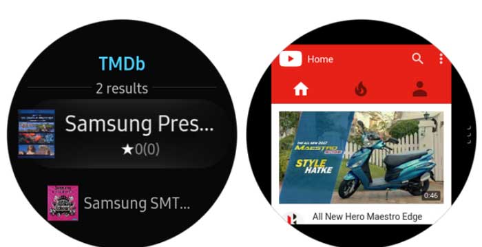 Samsung Internet a Galaxy Watch számára