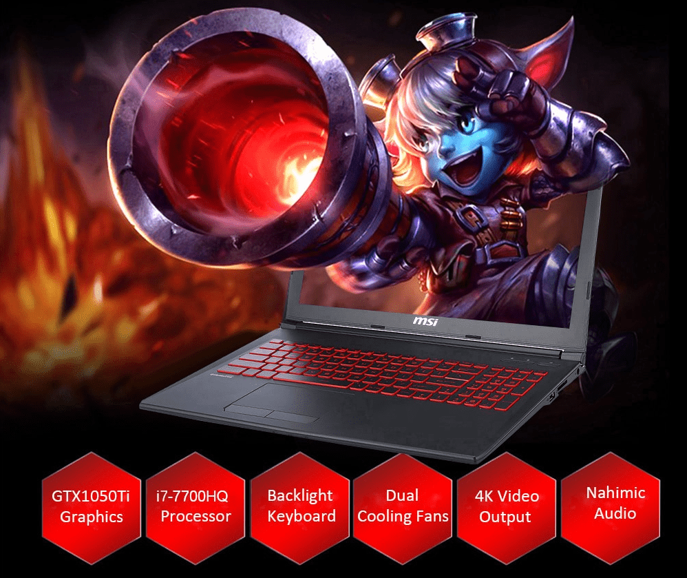 MSI GL62M 7REX - 1252 Gaming Laptop Deal [Kuponkód belül]