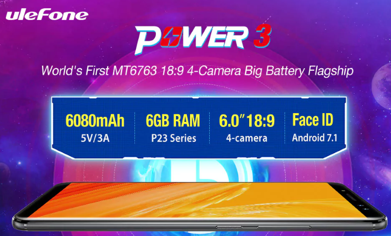Ulefone Power 3 4G Phablet zászlóshajó okostelefon eladó