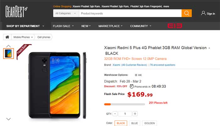 A Xiaomi Redmi 5 Plus és a Redmi 4A korlátozott ideig eladó