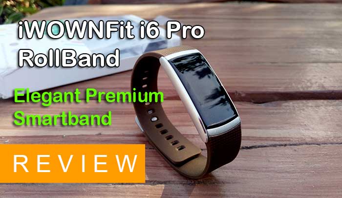 iWOWNFit i6 Pro RollBand - Elegáns Prémium Smartband