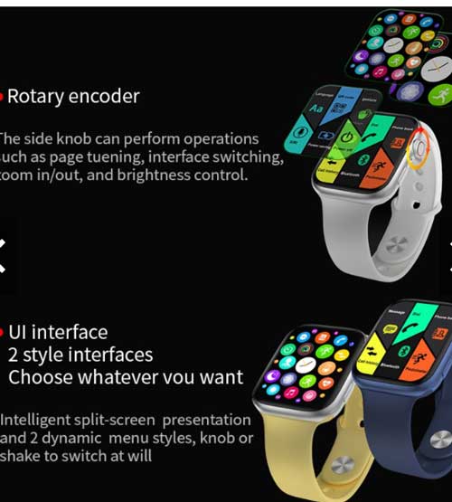 FK100 Smartwatch - vezeték nélküli töltéssel felszerelt