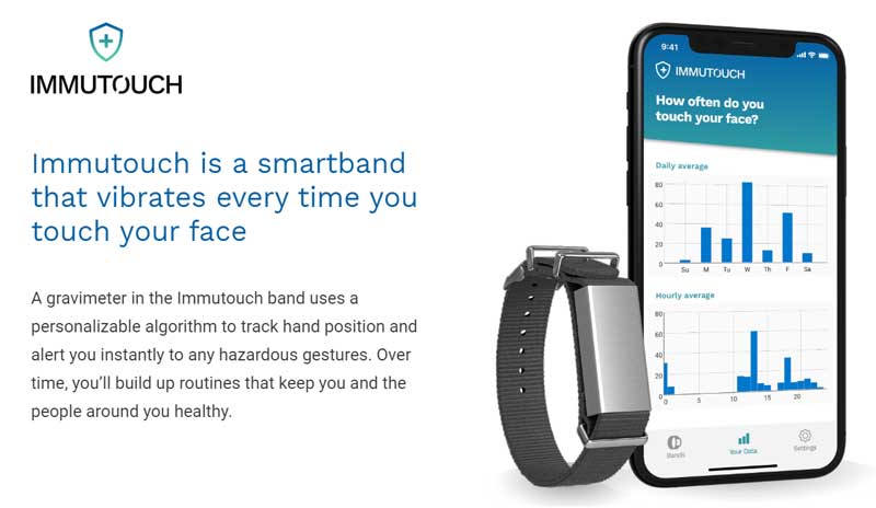 Immutouch Smartband - Hordható a Corona vírusok elleni küzdelemhez