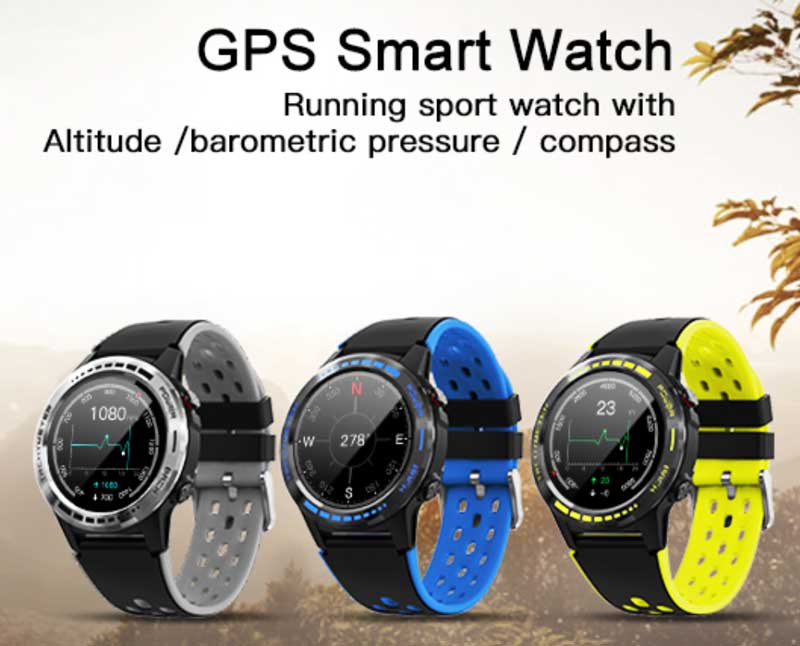 M7C Smartwatch - Robusztus intelligens óra beépített GPS-szel