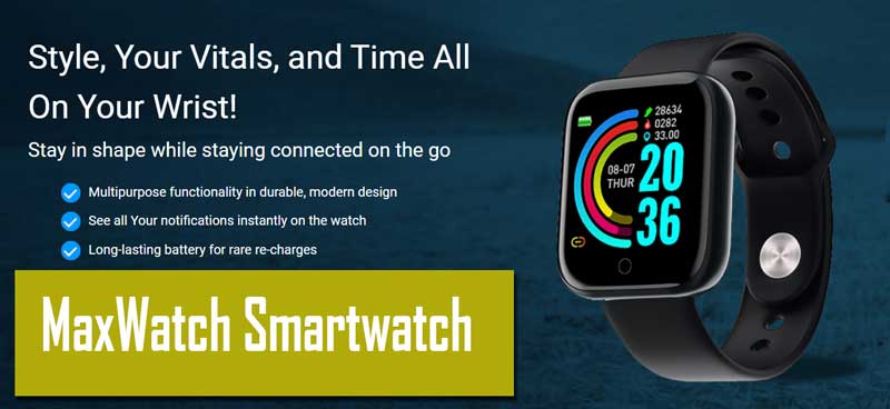 MaxWatch Smartwatch - Nézzük át a jellemzőit és specifikációit