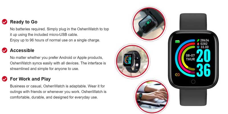 OshenWatch Smartwatch - A funkciók áttekintése - Átverés vagy Legit? (2021-es frissítés)