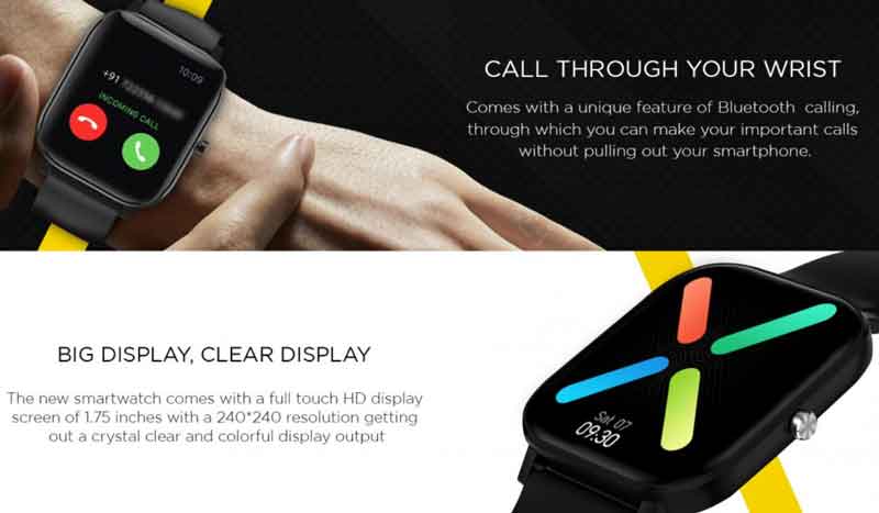 Urban Lyf Smartwatch - A Bluetooth-hívásokkal ellátott funkciók áttekintése
