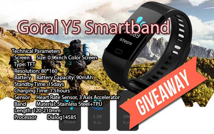 Young Series Smartband -Goral Y5 International Giveaway!