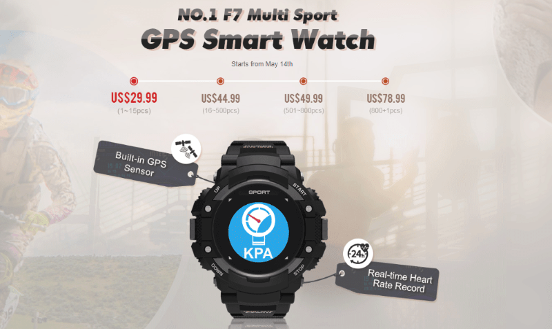 1. számú F7 Smartwatch Snap-Up ár, csak 10, 99 USD amerikai dollárban