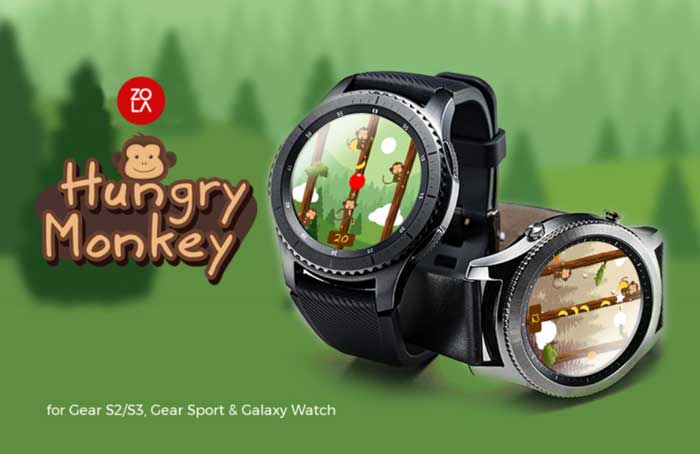 Hungry Monkey alkalmazás a Samsung Galaxy Watch Active alkalmazáshoz