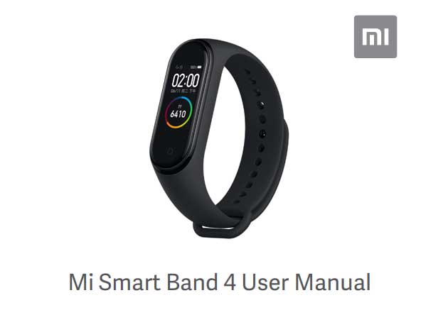 Xiaomi Mi Band 4 felhasználói kézikönyv