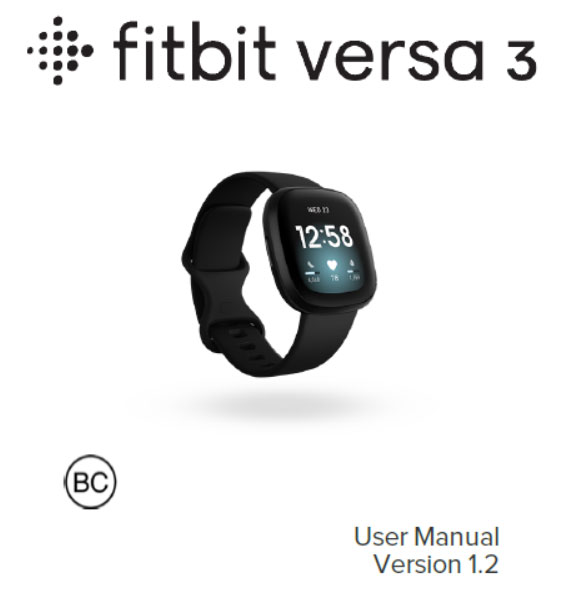 Fitbit-Versa-3-Felhasználói kézikönyv