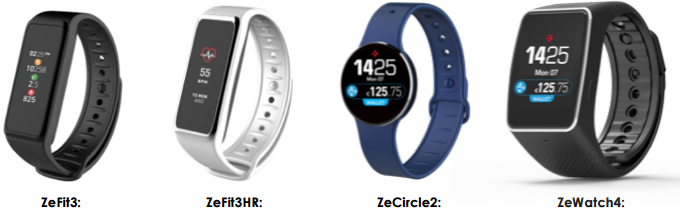 A MyKronoz bemutatta a ZeFitHr, ZeFit3, ZeCircle2 és ZeWatch4 viselhető cikkeket