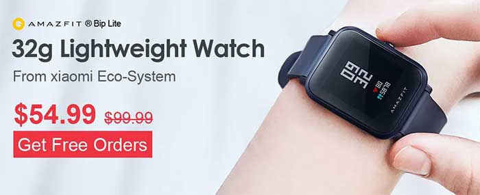 Amazfit BIP Lite jellemzők és specifikációk + kuponkód